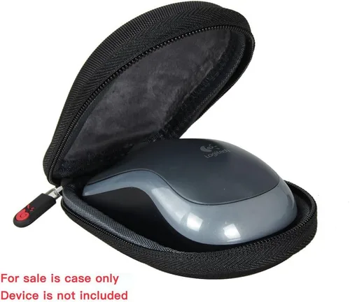 Vista 2 de Hermitshell Estuche rígido de viaje para ratón inalámbrico Logitech M185 (negro)