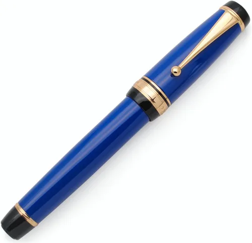 Vista 13 de Pluma estilográfica grande de metal, plumilla mediana de 0,7 mm, incluye convertidor de tinta y 5 cartuchos, acabado brillante pintado al piano Negro