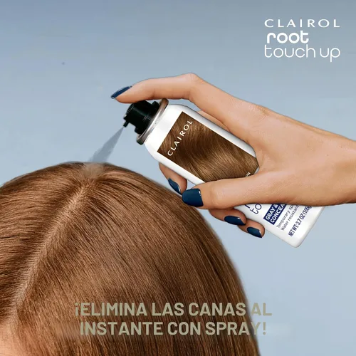 Vista 5 de Clairol Spray de coloración temporal para retoque de raíz, color de cabello negro, paquete de 1 Clairol Root Touch-Up Spray para teñir el cabello