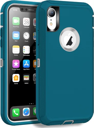 Vista 13 de MXX Compatible con iPhone XR, 3 capas súper protectoras, cuerpo resistente, resistente, a prueba de golpes y polvo, diseñada para Apple Xr funda