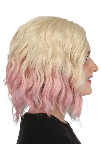 Vista 4 de Peluca Disfraz Enid Blond Wednesday para Mujer Multicolor