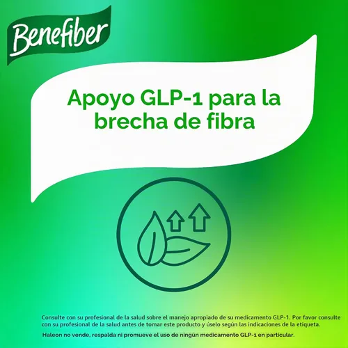 Vista 5 de Suplemento de fibra Benefiber, sin azúcar, 1, 1 Plant-based Prebiotic Fiber Powder, Sugar-Free, Dissolves Clear and Tasteless, GLP-1 Support for