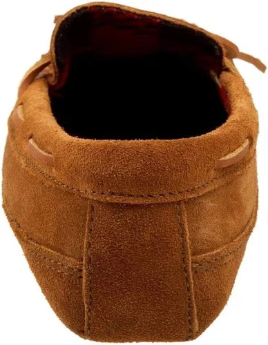 Vista 4 de Minnetonka Pantuflas de forro polar de doble fondo para hombre