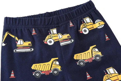 Vista 61 de Little Hand Pijamas para niños pequeños, Monster Truck 100% algodón, dinosaurio para niños, 2 piezas, ropa de dormir, conjuntos de ropa de dormir