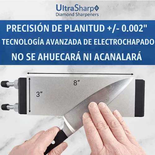 Vista 5 de Ultra Sharp Set Piedra de afilar de diamante – 8 x 3 Grano Grueso/medio/extra fino