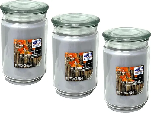 Vista 10 de Mainstays - Velas perfumadas de 20 onzas, paquete de 3 unidades (brisa lila)