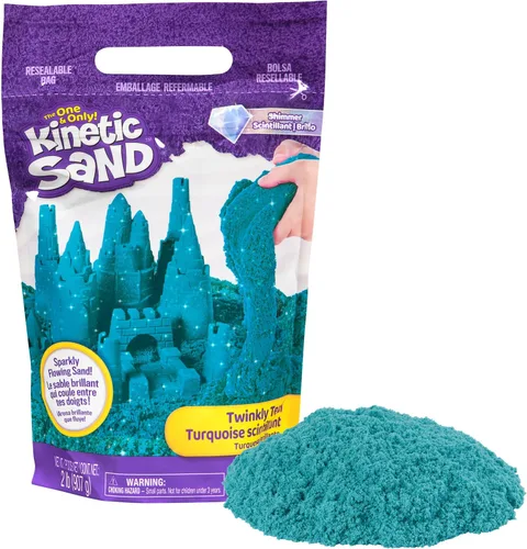 Vista 9 de Kinetic Sand Juguetes sensoriales de arena moldeable de 2 libras, color Rosa cristal