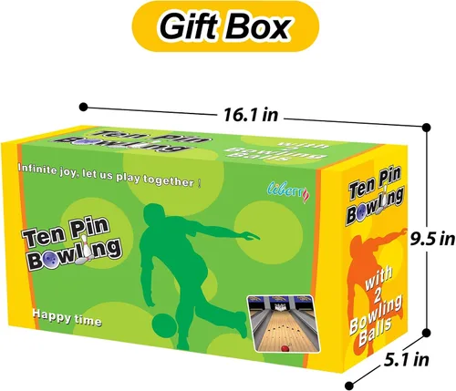 Vista 7 de Liberry Juego de bolos para niños, 10 bolos de juguete de plástico y 2 bolas, juegos deportivos para interiores y exteriores, regalos educativos