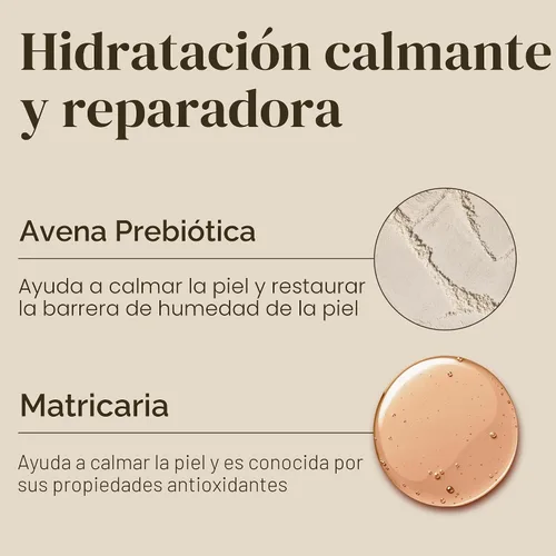 Vista 2 de Paquete de hidratante para piel sensible de Aveeno, Gel facial hidratante Calm + Restore de avena, 1.7 oz, y crema hidratante diaria