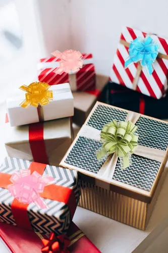 Vista 3 de Estivaux 20 lazos de cumpleaños para envolver regalos, coloridos lazos de regalo para boda, surtido de lazos de regalo, decoración de regalos