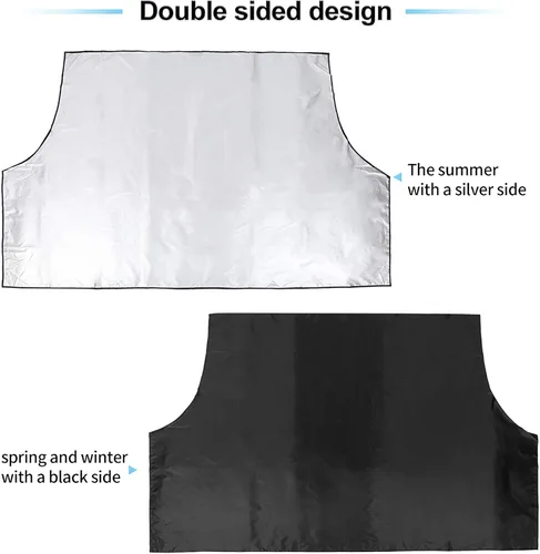 Vista 7 de X AUTOHAUX 210T Cubierta Magnética para Parabrisas de Nieve de Auto, Protección contra Escarcha y Hielo, Parasol Impermeable, Protector