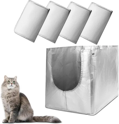 Vista 9 de Liner F compatible con caja de arena Modkat Flip (2 unidades) Revestimientos reutilizables para caja de arena abatible - Liner F para caja