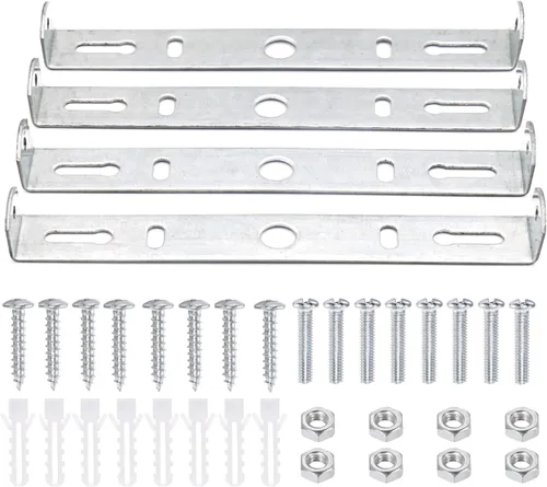 Vista 12 de 4 paquetes de soporte de montaje universal para luminarias cuadradas, soporte de montaje de placa de luz de techo de 3 pulgadas para pared, soporte