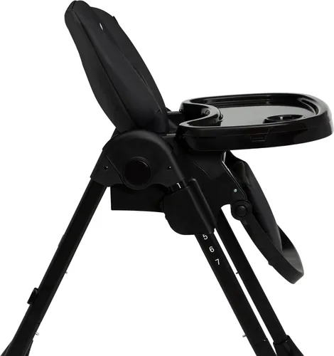 Vista 16 de Little Folks by Delta Children 2-in-1 SlimFold High Chair for Babies and Toddlers, Black Negro