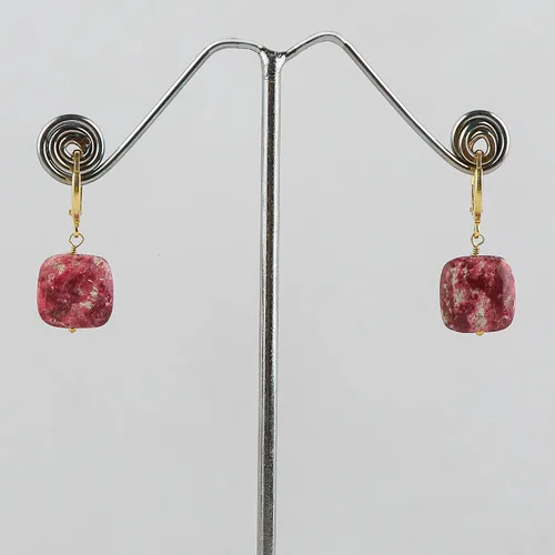Vista 73 de Aretes de aro de cristal afganita natural Piedras afganas de alto grado Aretes chapados en plata Gota lisa Joyas de piedras preciosas hechas