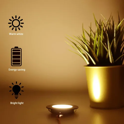 Vista 3 de Iluminación para debajo del gabinete para cámper, furgoneta, camión, 12 V, luz LED empotrada, luz blanca cálida, 3 W, 12 voltios, lámparas de techo