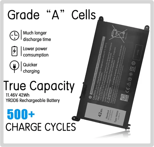 Vista 2 de YRDD6 VM732 1VX1H Batería para Dell Inspiron 14 5480 5482 5485 5493 15 3501 3583 3584 3493 3593 5585 5590 5593 5481/5481/5488 2/549 1 5591 7586 3310