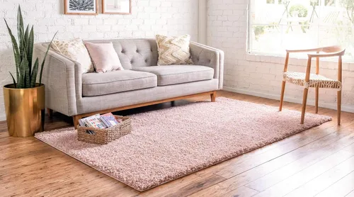 Vista 72 de Unique Loom Colección Davos Shag - Alfombra Lino