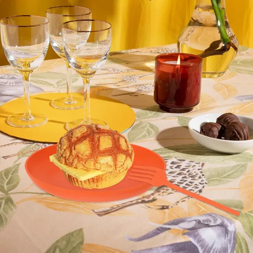 Vista 6 de Juego de vajilla de paja de trigo para 1 juego de vajilla portátil de fiesta con cuenco, taza, cuchara, palillos, suministros de cocina ligeros
