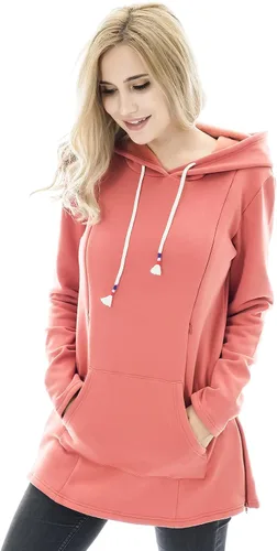 Vista 77 de Bearsland - Sudadera de lactancia y maternidad para mujer, con bolsillos y capucha