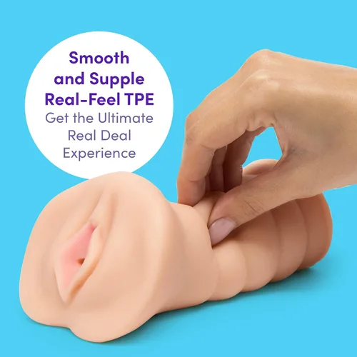 Vista 3 de Lovehoney Thrust Pro Ultra Holly - Masturbador masculino Vagina apretada realista de 6 pulgadas, canal texturizado, juguete sexual masculino
