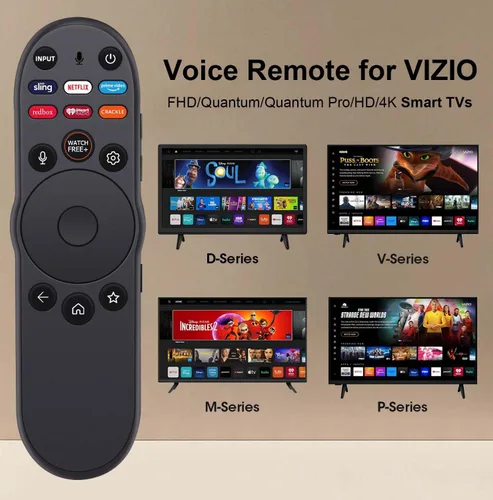 Vista 2 de para reemplazo de Smart TV Vizio, para control remoto VIZIO 2019-2024 para Smart TV con control de voz.