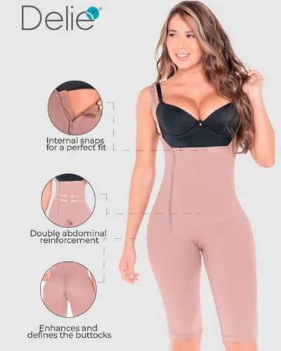 Vista 5 de DELIE Faja Colombiana 021 Prenda de Alta Compresión Levantamiento de Angulos Fajas Control de Abdomina, Fajas Colombianas Moldeadoras