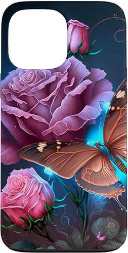Vista 24 de Family Butterfly Rose Flower Firefly PC Case for iPhone 17