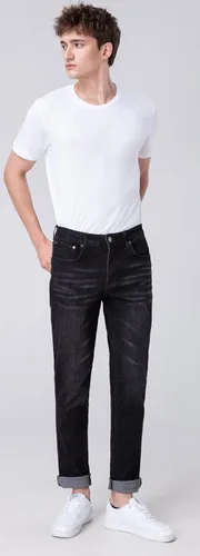 Vista 4 de Plaid&Plain Jeans ajustados para hombre