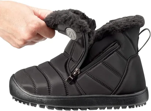 Vista 3 de Silvert's Adaptive Clothing & Footwear Botas de invierno extra anchas con doble cremallera para mujer