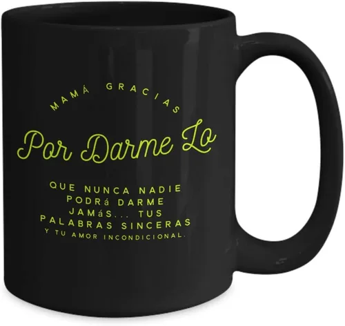 Vista 2 de Taza de Cafe Regalo para Mama Vaso, taza de café divertidas, tazas personalizadas, taza de café inspiradoras, taza con mensajes positivos.