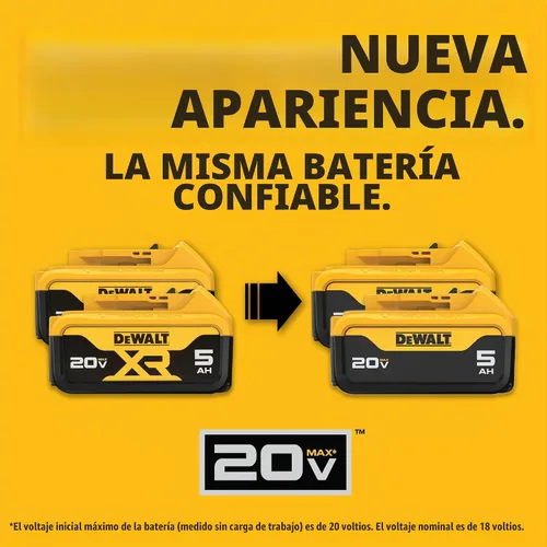 Vista 3 de DEWALT 20V MAX 5 Ah Lithium Ion Battery 2-Pack (DCB205-2)
