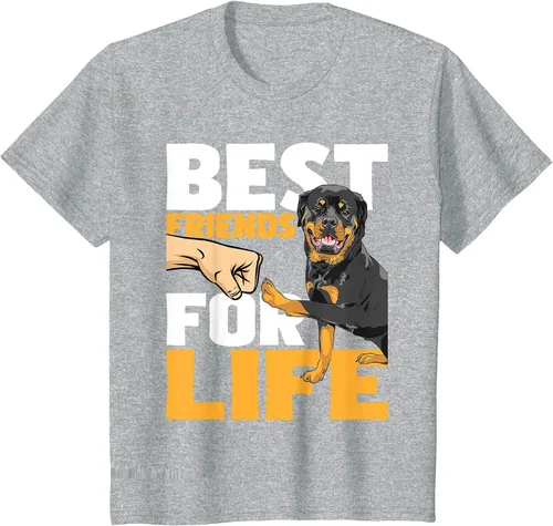 Vista 38 de Best Friends for Life - Rottweiler Animal Dog Lover Breeder T-Shirt