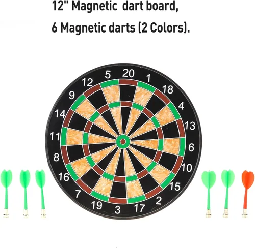 Vista 4 de PowerTRC Juego de mesa de dardos magnéticos, juguete de dardos magnéticos para niños, actividades de juego en interiores y exteriores, regalo