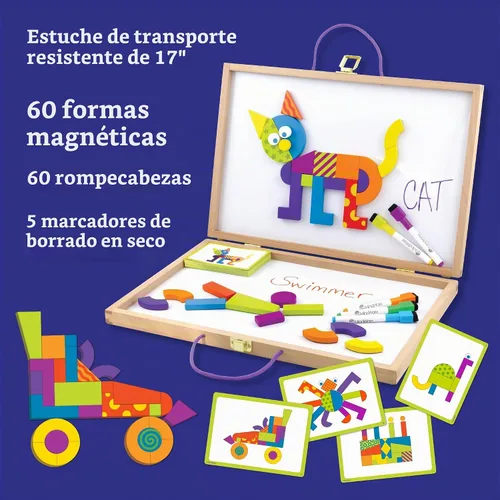 Vista 5 de MindWare Imagination Patterns - Juego de construcción magnético