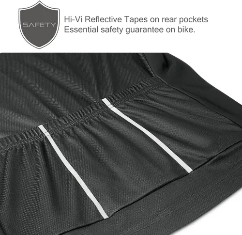 Vista 5 de CEROTIPOLARSnugFitCyclingBikeJerseysFleeced,FallWinterLongSleeveBicycleJackets