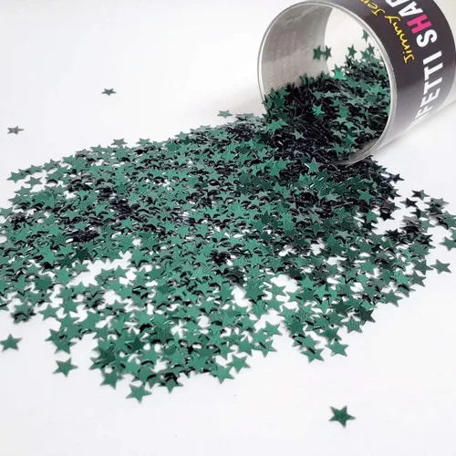 Vista 17 de Confetti Star 1/4" Negro - Paquete al por menor #8513 QS0