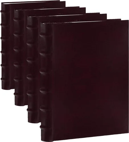 Vista 10 de Pioneer Photo Albums álbum de fotos de cuero cosido bidireccional, hasta 300 fotos de 4 x 6 pul, 3 por página Color: negro