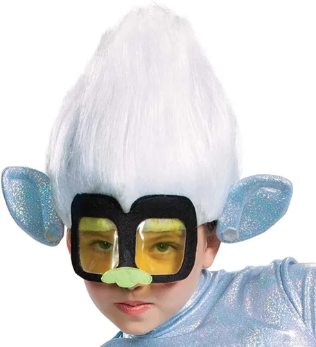 Vista 3 de Disfraz de diamante pequeño, Trolls World Tour Tiny Diamond Troll disfraz para niños con tocado