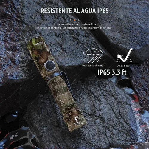Vista 5 de NICRON B74plus - Linternas de luz blanca/roja recargables, altos lúmenes magnéticos de 90 grados para manos libres, IP65 impermeable 700 lúmenes