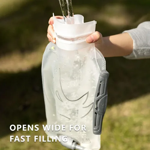 Vista 7 de N NEVO RHINO Bolsa de hidratación 2L-3L, depósito de agua para mochila de senderismo, bolsa de almacenamiento de agua a prueba de fugas, bolsa