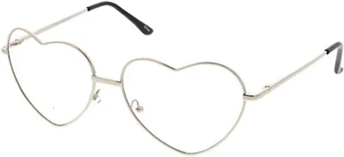 Vista 2 de Gafas de filtro de luz azul con marco de corazón de metal de cultura de moda