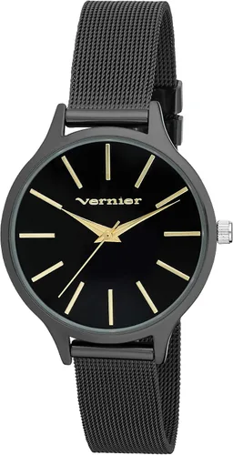 Vista 2 de Reloj de correa de malla larga de índice de 1.417in para mujer (VNR11400)