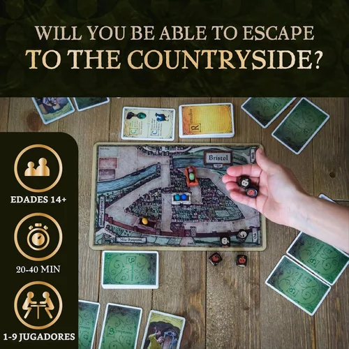 Vista 5 de Facade Games Bristol 1350 Juego de mesa, estrategia y engaño para 1-9