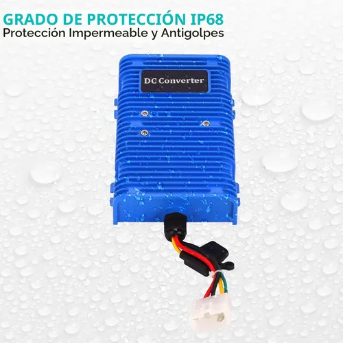 Vista 3 de 10L0L Reductor de voltaje para carrito de golf, 72 V, 48 V, 36 V a 12 V, convertidor regulador de voltaje, reductor de corriente continua para EZGO