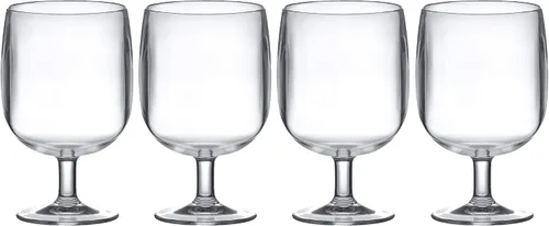 Vista 11 de KOXIN-KARLU Vasos acrílicos clásicos apilables de plástico de 12 onzas, juego de 6 vasos transparentes