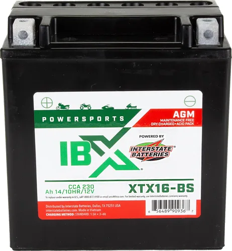 Vista 15 de Baterías interestatales IBX YTZ5S-BS Powersports batería 12V 3.5Ah 50CCA AGM (XTZ5S-BS)