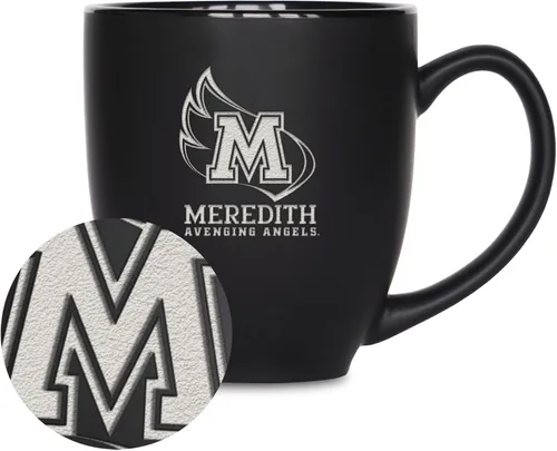 Vista 312 de Rico Industries - Taza de cerámica mate negra con grabado láser estándar de 15oz para NCAA (escuelas T & U) - Para bebidas calientes o frías