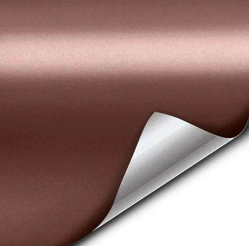 Vista 2 de VViViD+ - Rollo de vinilo cromado satinado en oro rosa, conformable (1 pie x 5 pies)