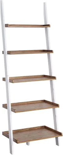 Vista 12 de Escalera para librero. De Convenience Concepts American Heritage, Madera Sólida, Negro